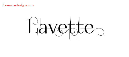 Decorated Name Tattoo Designs Lavette Free