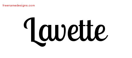 Handwritten Name Tattoo Designs Lavette Free Download