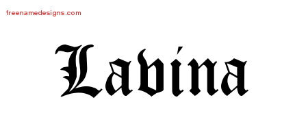 Blackletter Name Tattoo Designs Lavina Graphic Download