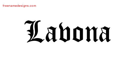 Blackletter Name Tattoo Designs Lavona Graphic Download