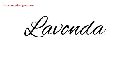 Cursive Name Tattoo Designs Lavonda Download Free