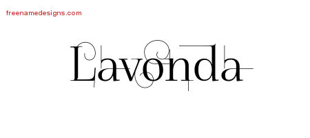 Decorated Name Tattoo Designs Lavonda Free