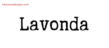 Typewriter Name Tattoo Designs Lavonda Free Download