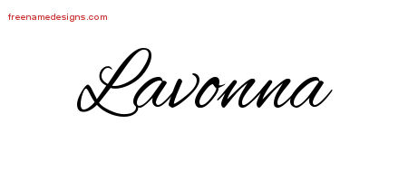 Cursive Name Tattoo Designs Lavonna Download Free