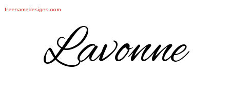 Cursive Name Tattoo Designs Lavonne Download Free