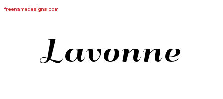 Art Deco Name Tattoo Designs Lavonne Printable