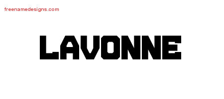 Titling Name Tattoo Designs Lavonne Free Printout