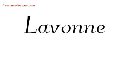 Elegant Name Tattoo Designs Lavonne Free Graphic