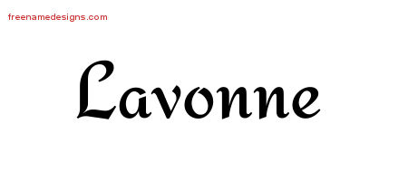 Calligraphic Stylish Name Tattoo Designs Lavonne Download Free