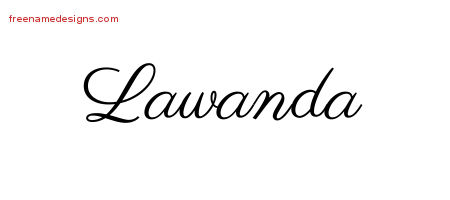 Classic Name Tattoo Designs Lawanda Graphic Download