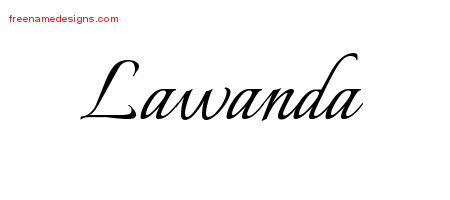 Calligraphic Name Tattoo Designs Lawanda Download Free