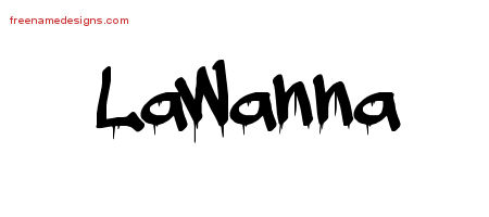 Graffiti Name Tattoo Designs Lawanna Free Lettering