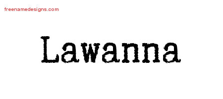 Typewriter Name Tattoo Designs Lawanna Free Download