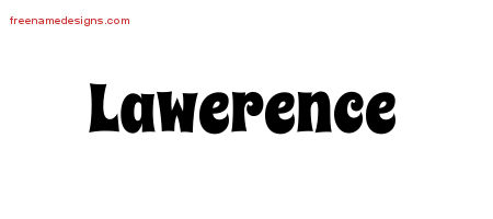Groovy Name Tattoo Designs Lawerence Free