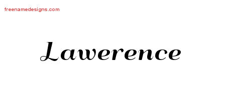 Art Deco Name Tattoo Designs Lawerence Graphic Download