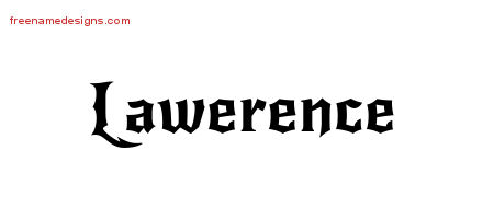 Gothic Name Tattoo Designs Lawerence Download Free