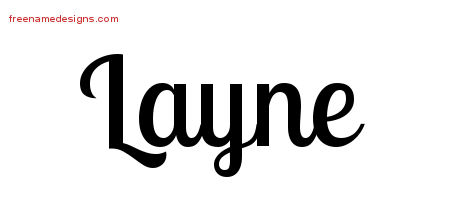 Handwritten Name Tattoo Designs Layne Free Download