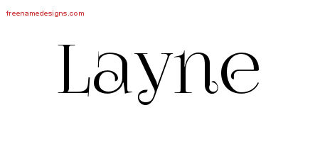 Vintage Name Tattoo Designs Layne Free Download