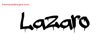 Graffiti Name Tattoo Designs Lazaro Free
