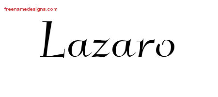 Elegant Name Tattoo Designs Lazaro Download Free