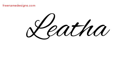 Cursive Name Tattoo Designs Leatha Download Free