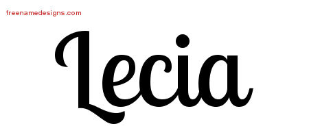 Handwritten Name Tattoo Designs Lecia Free Download