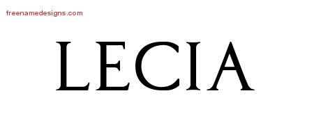 Regal Victorian Name Tattoo Designs Lecia Graphic Download