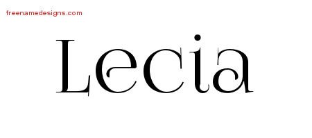 Vintage Name Tattoo Designs Lecia Free Download