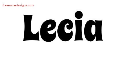 Groovy Name Tattoo Designs Lecia Free Lettering