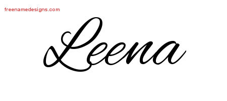 Cursive Name Tattoo Designs Leena Download Free