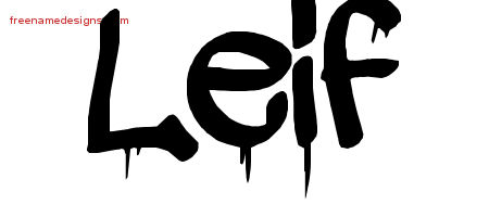 Graffiti Name Tattoo Designs Leif Free