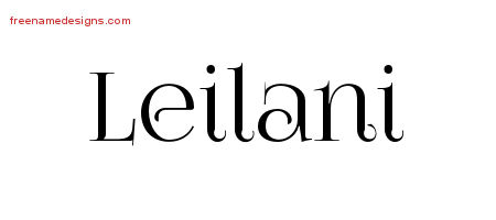Vintage Name Tattoo Designs Leilani Free Download