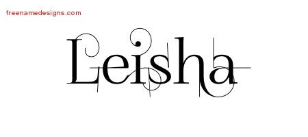 Decorated Name Tattoo Designs Leisha Free