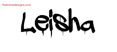 Graffiti Name Tattoo Designs Leisha Free Lettering