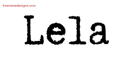 Typewriter Name Tattoo Designs Lela Free Download