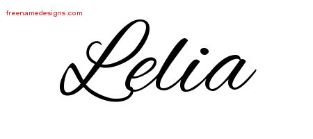 Cursive Name Tattoo Designs Lelia Download Free