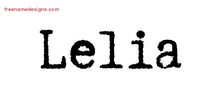 Typewriter Name Tattoo Designs Lelia Free Download