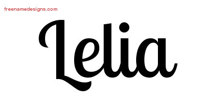 Handwritten Name Tattoo Designs Lelia Free Download