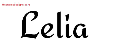 Calligraphic Stylish Name Tattoo Designs Lelia Download Free