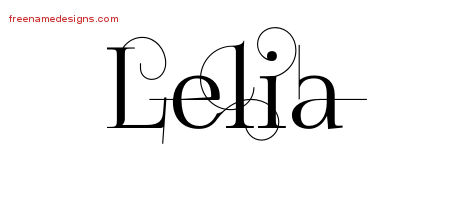 Decorated Name Tattoo Designs Lelia Free