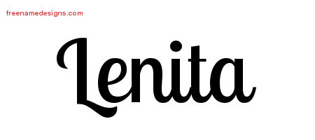 Handwritten Name Tattoo Designs Lenita Free Download