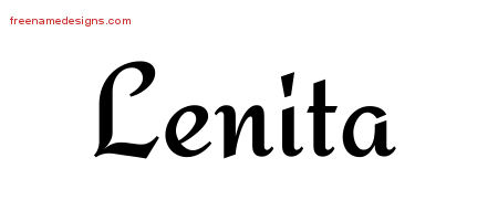 Calligraphic Stylish Name Tattoo Designs Lenita Download Free