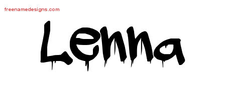 Graffiti Name Tattoo Designs Lenna Free Lettering