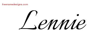 Calligraphic Name Tattoo Designs Lennie Download Free