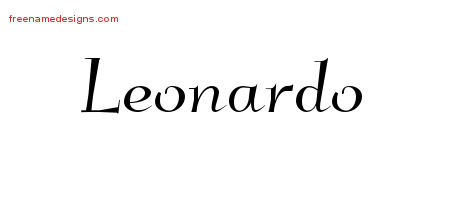 Elegant Name Tattoo Designs Leonardo Download Free