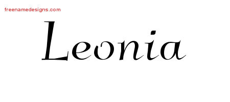 Elegant Name Tattoo Designs Leonia Free Graphic