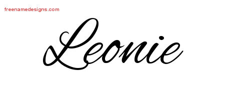 Cursive Name Tattoo Designs Leonie Download Free