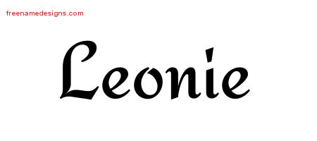 Calligraphic Stylish Name Tattoo Designs Leonie Download Free
