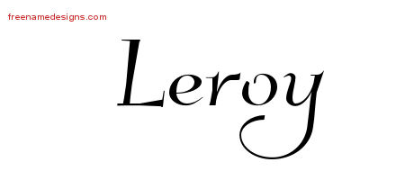 Elegant Name Tattoo Designs Leroy Download Free