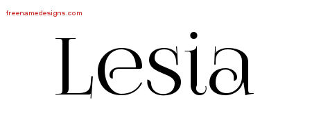 Vintage Name Tattoo Designs Lesia Free Download